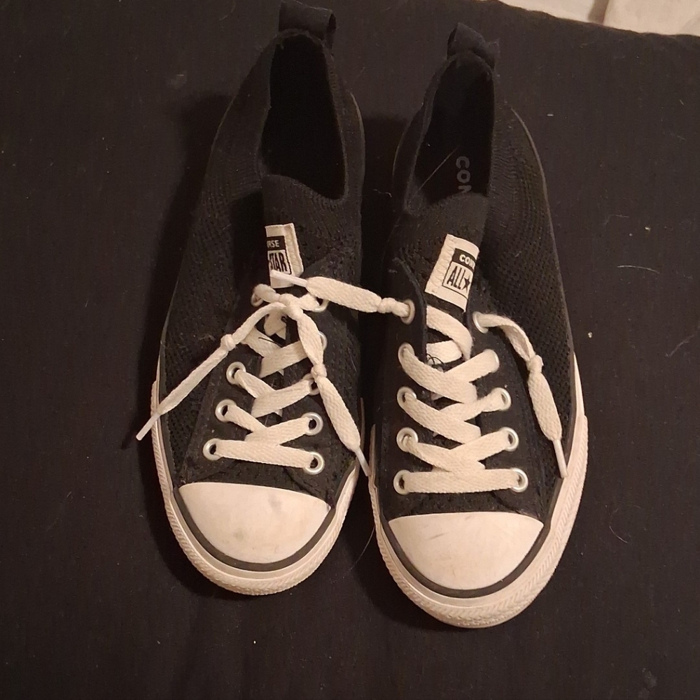 Converse Kids Black and White Sneakers